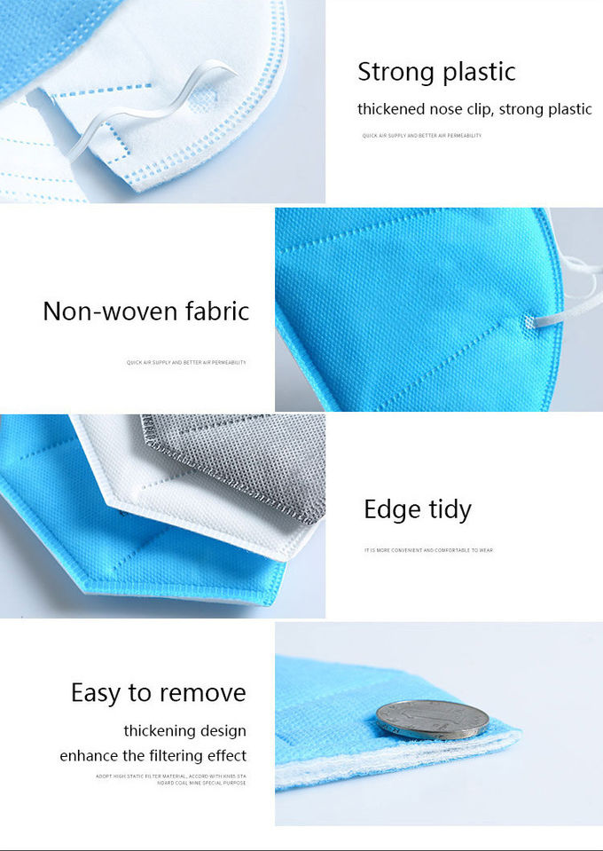 직물/기업을 위한 단정한 Foldable Ffp2 가면 비 자극하는 물자를 예리하게 하십시오